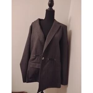 White House Black Market Grey Women's Coat